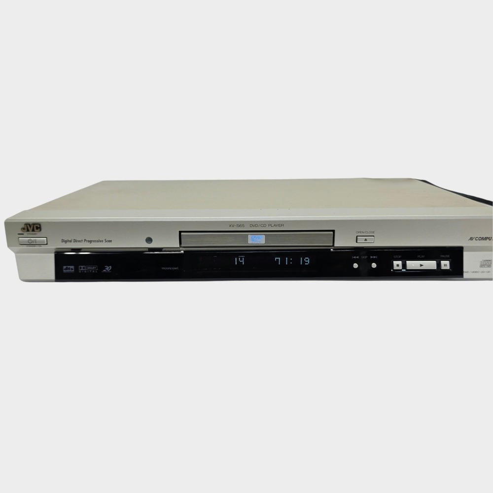 JVC XV-S65 XV-S65GD DVD CD Player Digital Direct Progressive Scan Silver Gold